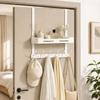 No Drill Door Hanger Organizer Aluminum Hanging Hook Rack  Entryway Organizer
