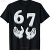 67 Meme Funny 6 7 T Shirt Vintage Unisex Stretched Graphic Streetwear Versatile Stylish Designer Clothes Homme