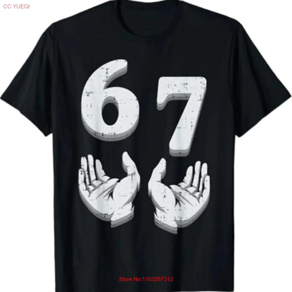 67 Meme Funny 6 7 T Shirt Vintage Unisex Stretched Graphic Streetwear Versatile Stylish Designer Clothes Homme