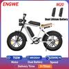 ENGWE M20 Electric Bicycle 750W Motor 48V26AH Dual Lithium Battery Mountain E-bike 20*4.0 Inch Fat Tire Adult City Electric Bike