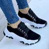 2025 New Women Sneakers Fashion Platform Lace Up Casual Sports Shoes Comfortable Running Ladies Vulcanized Shoes Female Footwear