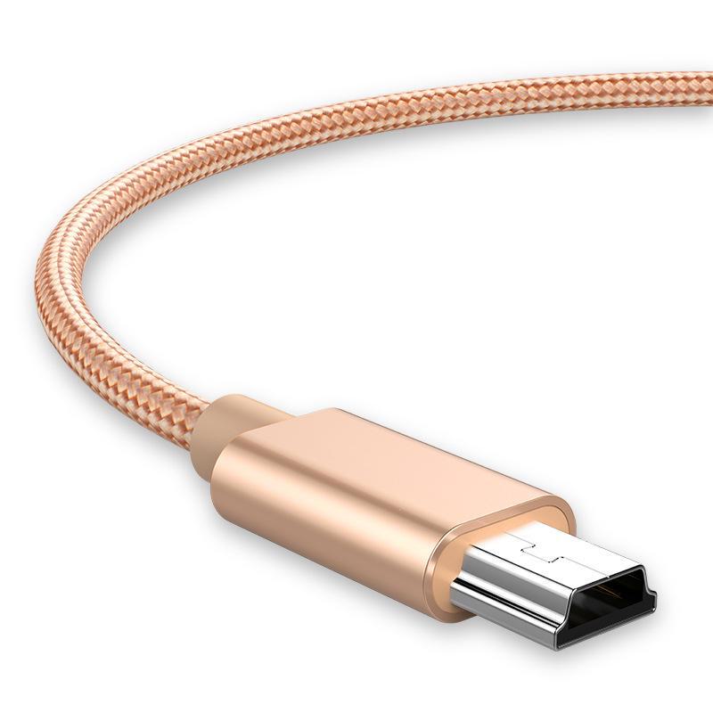 Кабель передачи данных MiniUSB для зарядного устройства T-типа: Совместимость с MP3, MP4, жесткими дисками, старыми мобильными телефонами, беспроводными динамиками и камерами
