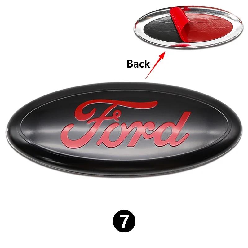 Новая наклейка на автомобиль 2026 Ford Новая 2025 Горячая 22.5x9см Металлическая передняя задняя эмблема значок багажник капот алюминиевая декаль 1 шт. для Ford Fusion Focu