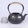 OULOVECO Iron Teapot with Iron Improves Water Stylish Iron Induction Cooking and Direct Heat Traditional Healthy Tea Ceremony Utensils for the Home
