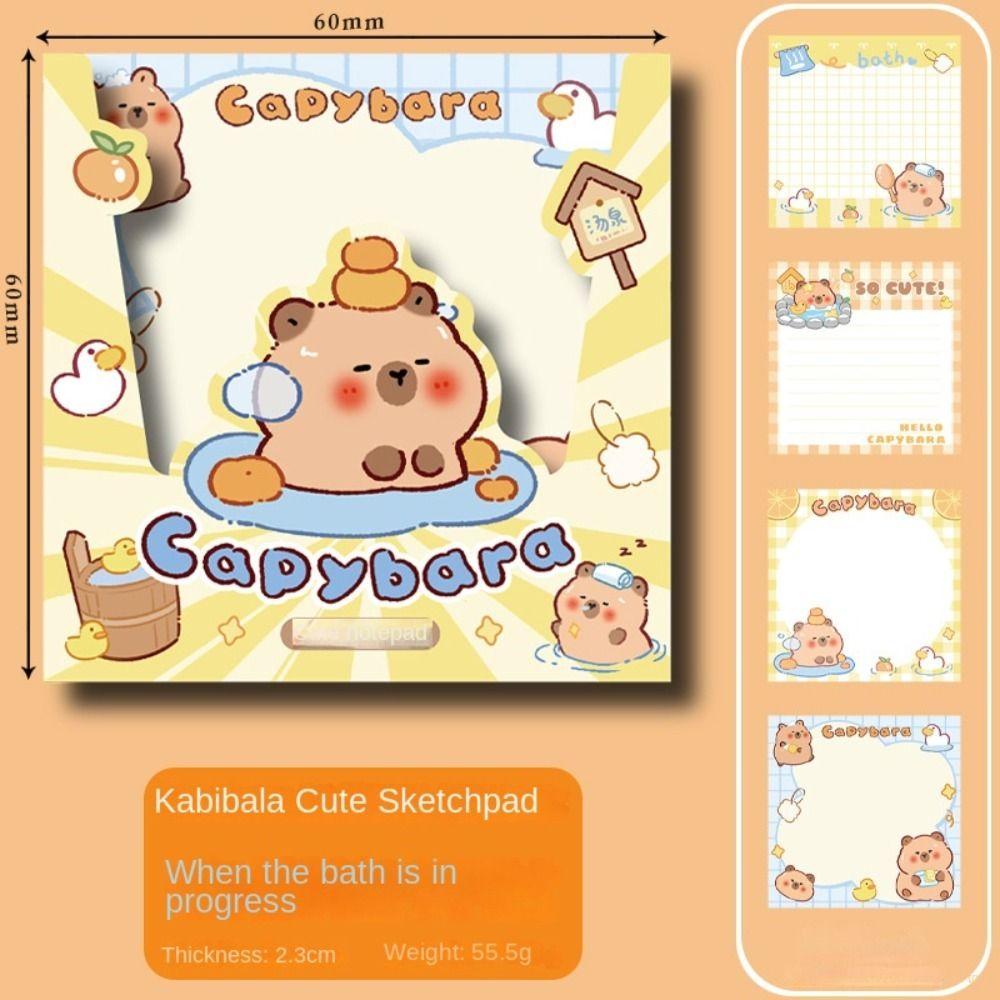 Стационарный материал для заметок Capybara Paper Милый блокнот Capybara DIY Scrapbooking