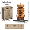 Yellow Crane Tower & Tengwang Pavilion Architectural Model Building Blocks - Educational Toy & Desktop Ornament