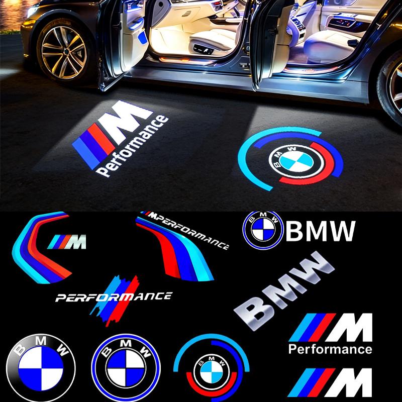 For BMW 1 W E82 2Pc LED Car Door Welcome Light For BMW E70 F15 E92 E60 E61 E65 F01 F02 F10 F15 F30 F48 M5 G30 G38 X1 X2 X3 X4 X5 X6 M3 Accessory