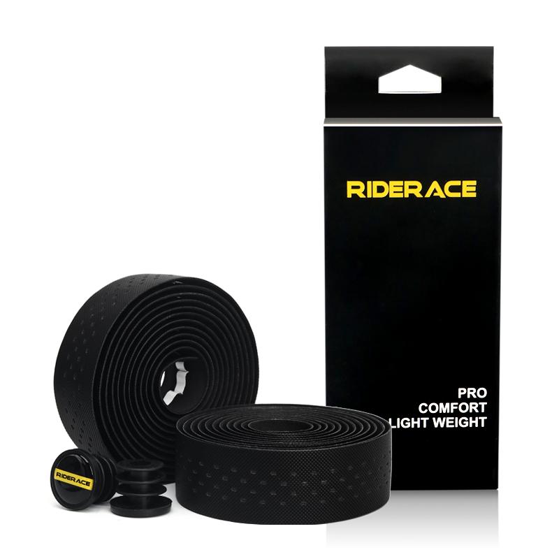1 пара лент для руля велосипеда, перфорированная дышащая полиуретановая лента для руля шоссейного велосипеда, фиксированный ремень с 2 заглушками
