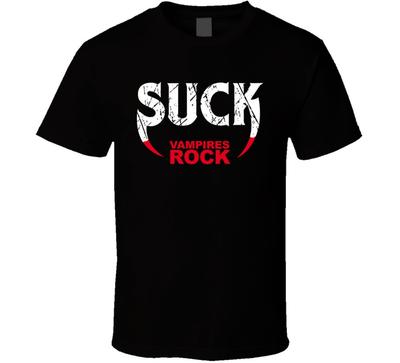 Suck Vampires Rock Movie Poster Music Horror T Shirt