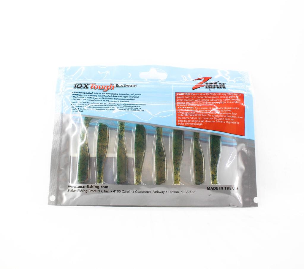 Zman Мягкая приманка Slim SwimZ 2,5 дюйма, 8 шт. в упаковке, Dirty Oil (4687)