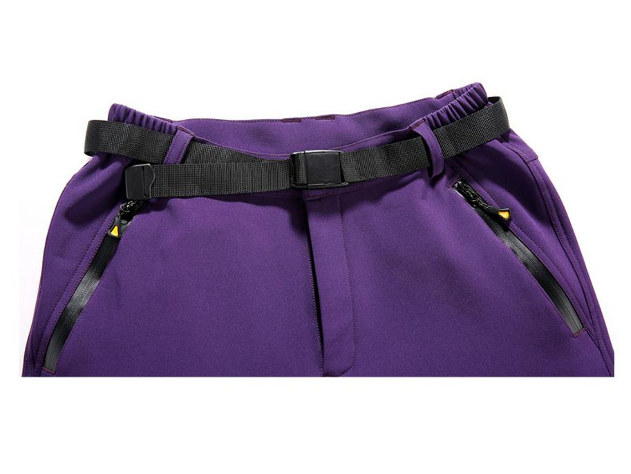 Новые зимние водонепроницаемые походные брюки с подкладкой из флиса Softshell для пар, ветрозащитные, больших размеров для мужчин и женщин
