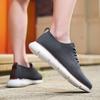 Легкие мужские повседневные кроссовки Модные вязаные повседневные спортивные туфли Ретро стиль Прогулочные туфли на плоской подошве Большой размер 39-48 Мужская обувь