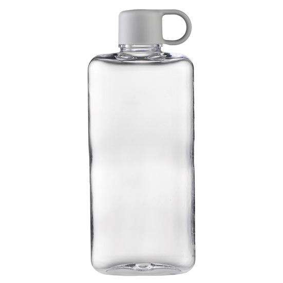 Water Cup 360/500ml Flat Water Bottle BPA Free Portable Pocket Size Water Container Transparent Drinkware