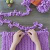 100g Crochet Scarf Velvet Finger Knitting Bulky Yarn Chunky Yarn Looped Blanket DIY Hand-Woven