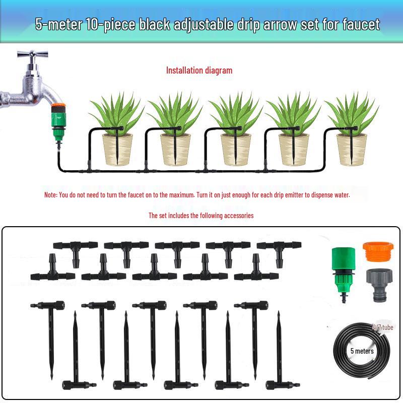 Automatic Drip Irrigation Kit for Potted Plants and Garden Flowers
