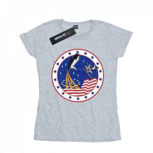 NASA Womens/Ladies Classic Rocket 76 Cotton T-Shirt