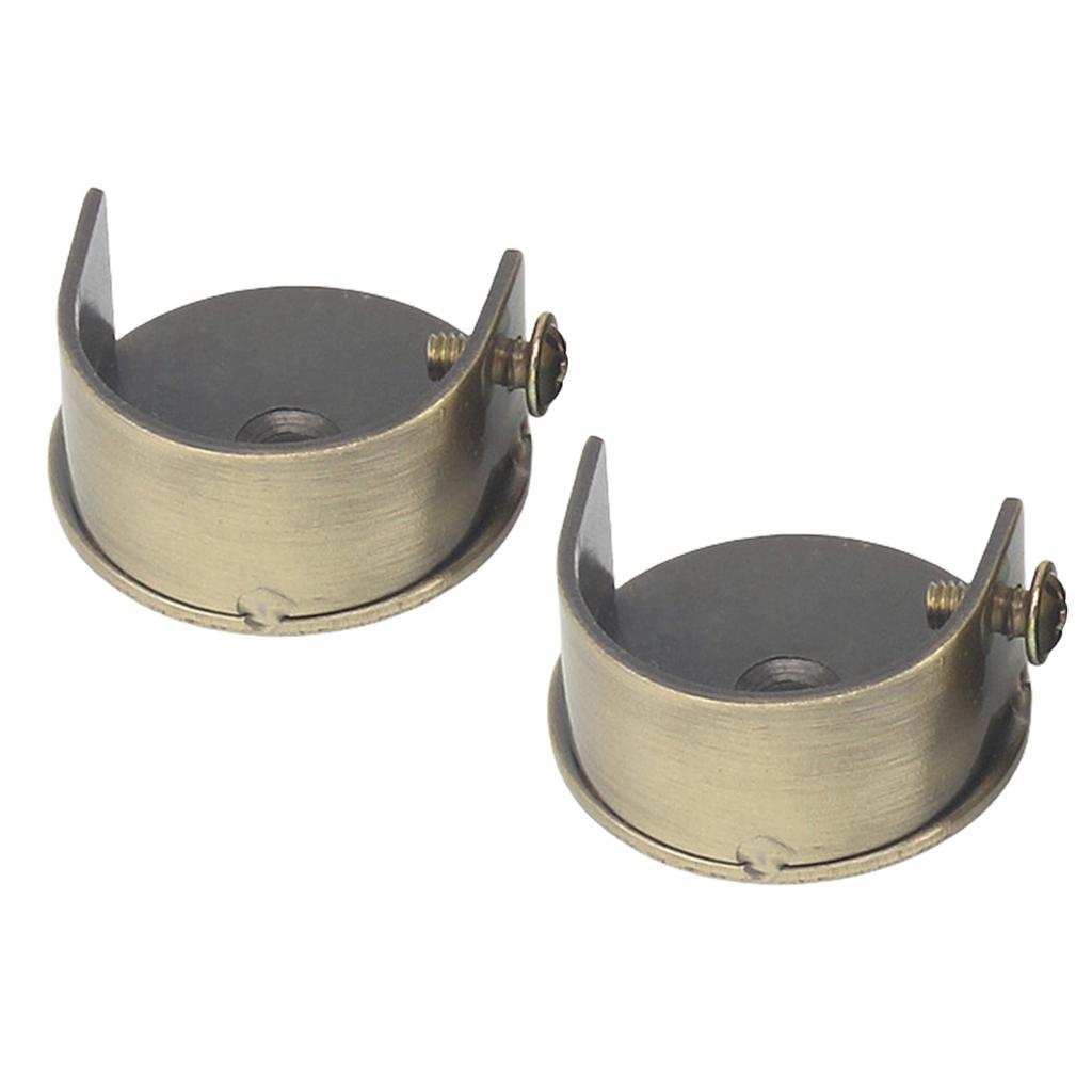 Комплект кронштейнов для карниза для штор, настенное крепление, кронштейны для держателей штор для 28-миллиметровых штанг, современный дизайн, простая установка