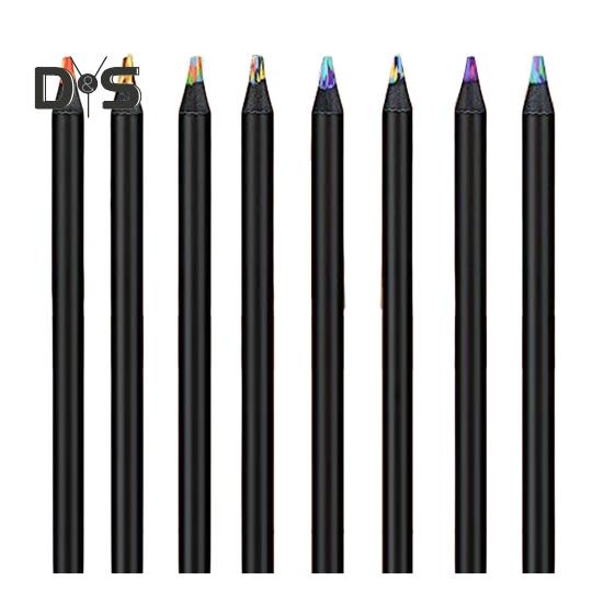 Набор из 8/12 градиентных радужных карандашей для детей и взрослых, гигантские цветные карандаши для рисования, раскрашивания, карандаши для рисования, художественные школьные принадлежности