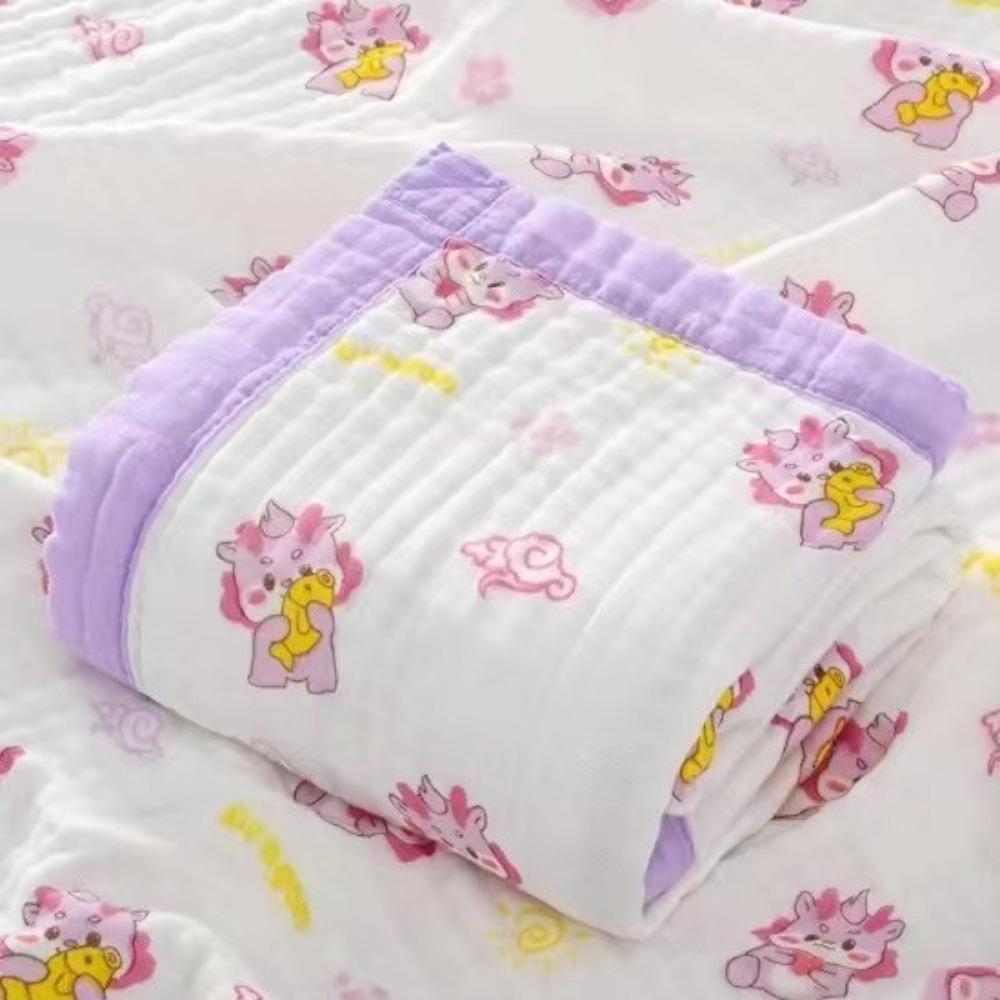 Baby Pure Cotton Class A Soft and Breathable Six-layer Integrated Children's Bath Towel Kindergarten Small Quilt