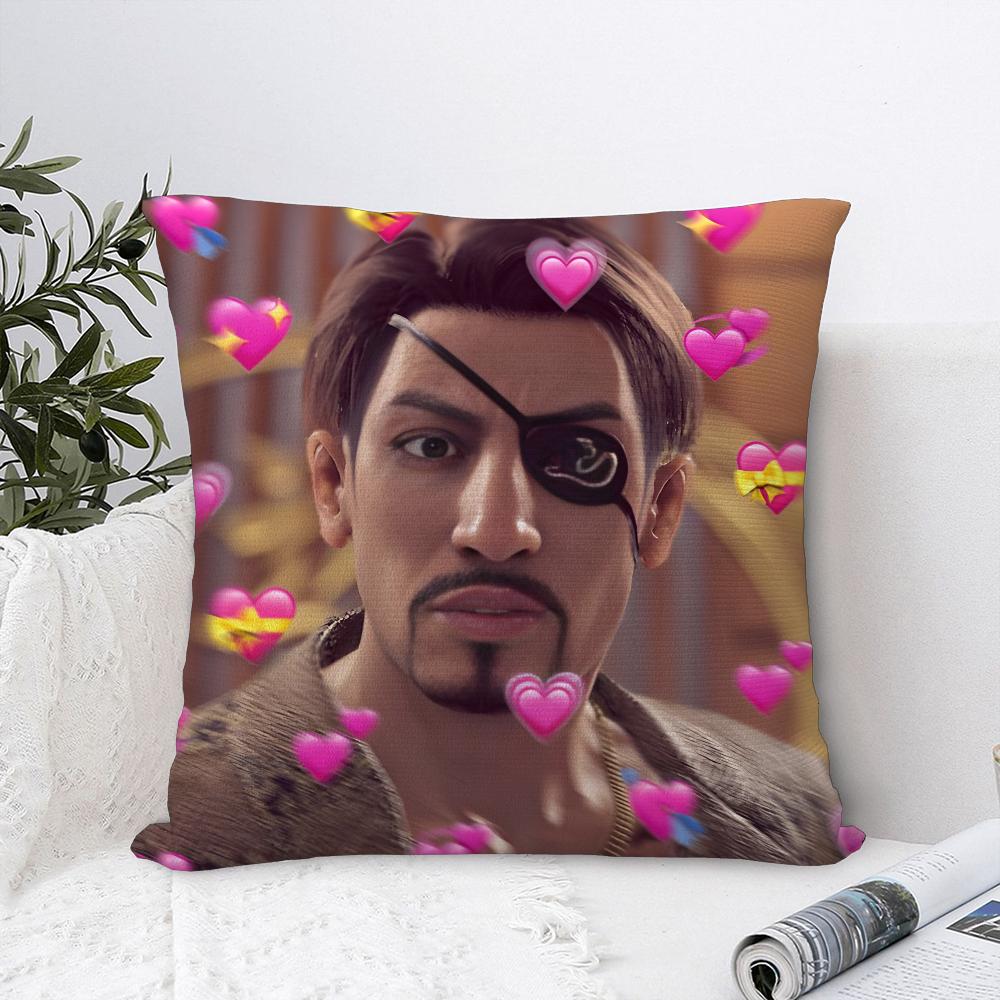 Love GGoro Majima YYakuza Pillow Case Sofa Decorative Home Doublesided Print Plush Square Throw Pillow Covers Cushion Decor