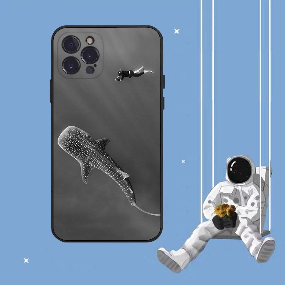 Чехол для телефона Акула Для iPhone 14 11 12 13 Mini Pro XS Max Чехол 6 7 8 Plus X XR SE 2020 Funda Оболочка