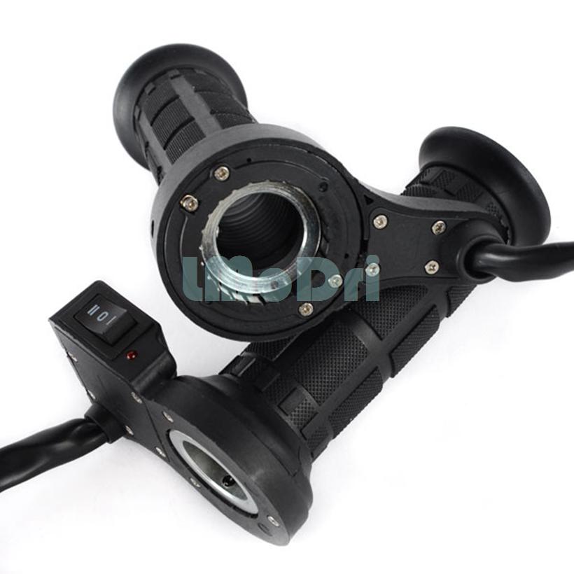 Мотоциклетные ручки с подогревом, 7/8 дюйма, 22 мм, горячая ручка для скутера, мотоцикла, грелка для рук с перекладиной