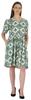 Bimba Printed Summer Shift Dress For Women V Neck Short Dress W  Pockets Western Midi