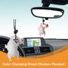 Color Changing Roast Chicken Pendant Hanging Swing Mirror Accesories Pendant Chicken Car Decora G0X5