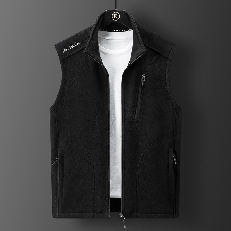 Plus Size Men 'S Fleece Vest Casual Fleece Thermal Vest Vest Jacket