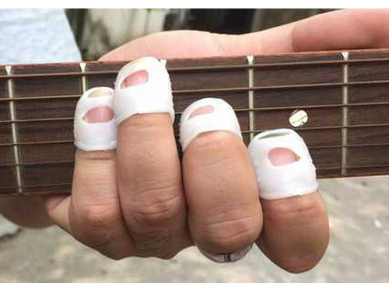 Left Hand Guitar & Piano Finger Cots: Protects Fingers from Pain, Anti-slip, Anti-scald, Ideal for Turning Pages, Counting Money, and Needlework.