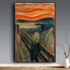Edvard Munch The Scream Famous Canvas Paintings Abstract Classical Scream Poster and Print Wall Art Pictures Home Decor Cuadros