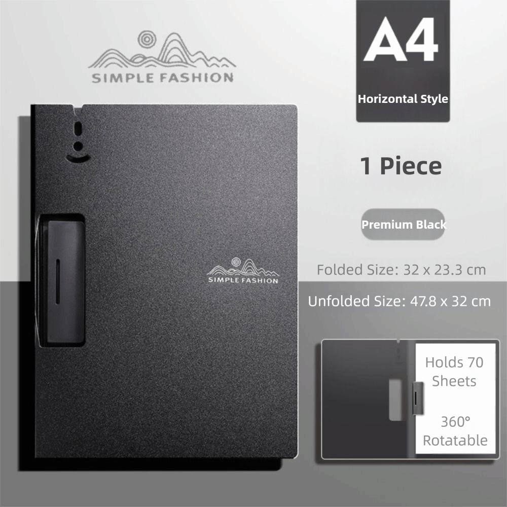 with Metal clip A4 File Folder Dual-use Writing Pad Fashion Test Paper Storage Organizer Office