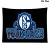 Custom Name FC Schalke 04 Printed Tapestry – Wall Hanging for Bedrooms, Dorms, and Home Decor