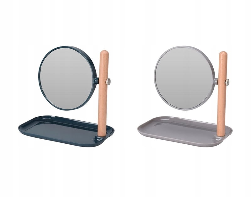 Round standing makeup mirror 155x22 cm