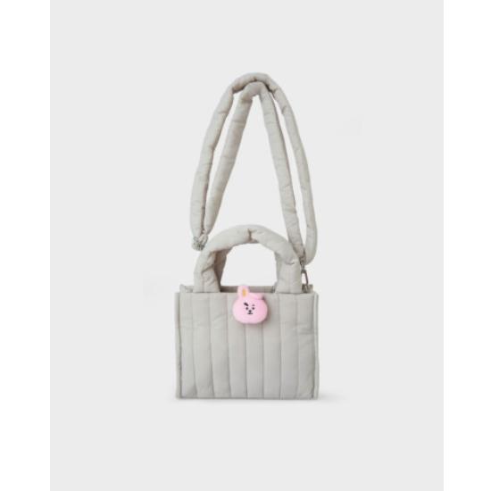 BT21 Значок куклы с лицом, двухсторонняя стеганая сумка