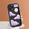 Чехол для телефона с мультяшными фиолетовыми облаками для iPhone Samsung Galaxy Xiaomi Redmi POCO HUAWEI Honor, противоударный, резиновый, мягкий, гибкий чехол