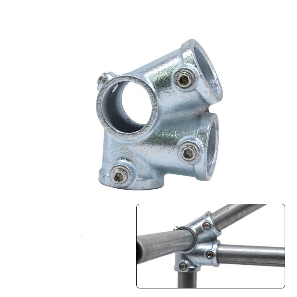 Aluminum Alloy Steel Frame Fasteners 1\2''/3\4" Circular Pipe Connector Steel Tube Shelf