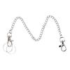 45cm Long Pocket Chains 25cm Wallet Chain Silver Keychain with Lobster Clasps and Keyring For Keys