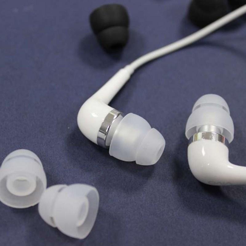 5 Pairs Two Layer Silicone Earbud Eartips Cover Cushions Replacement for In-Ear Earphone Headphone Earplug Ear pads M size