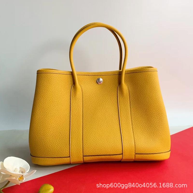 2023 Модная садовая сумка из натуральной кожи: Женская сумка через плечо и дамская сумочка большой вместимости