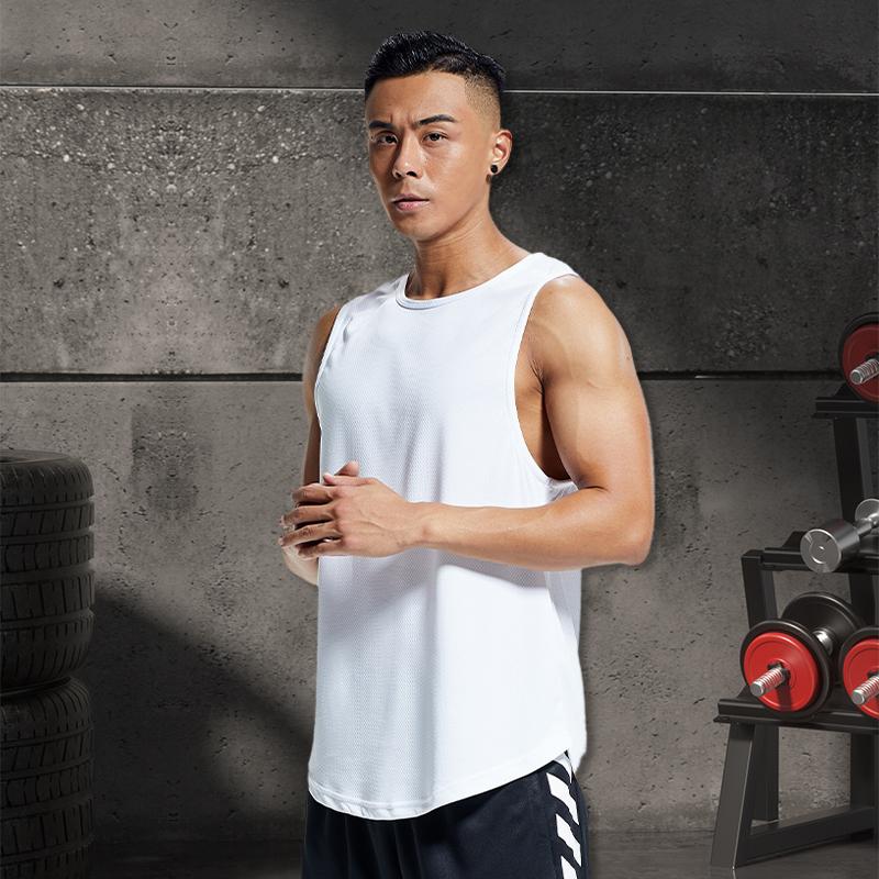 Sweatshirt Sports Top Men's Gym Shirt Male Shirts Tops Undershirt Tees Mesh Vest Fitness Wear Men Running T-shirt Marathon Tank
