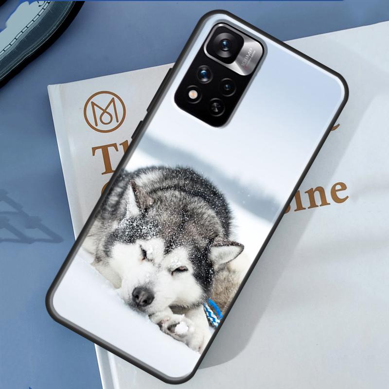 Alaskan Husky Dog Cute Puppy Case For Xiaomi Redmi 13C 10C 12C 14C Redmi Note 14 13 Pro 12 11 9 10 9S 10S 11S 12S Cover