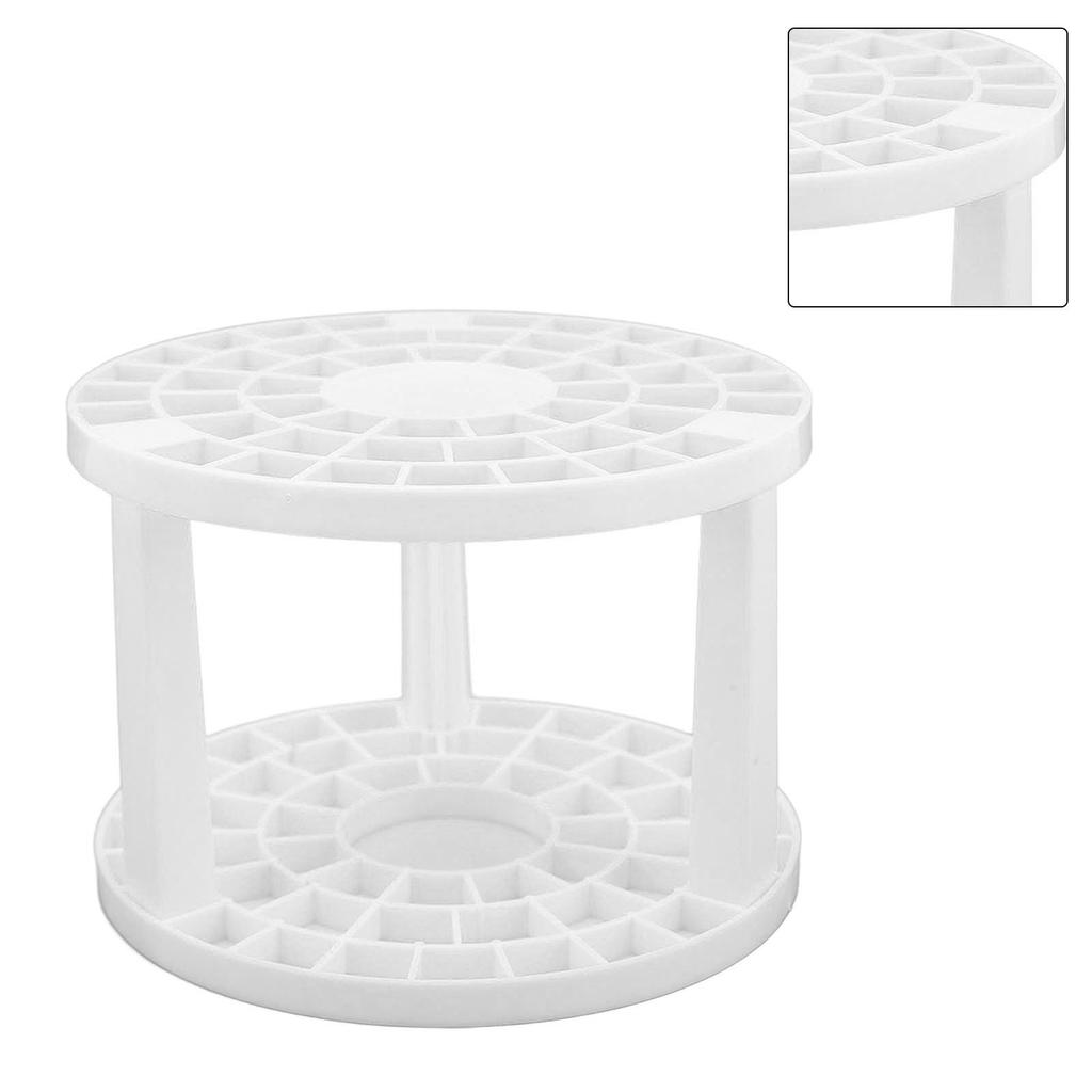 Подставка-органайзер для кистей для макияжа с 49 отверстиями, большой вместимости, многофункциональный держатель для ручек для нейл-арта, для дома, магазина, офиса, белый