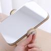 Portable Wooden Desktop Makeup Mirror – High-Definition, Rotating Vanity Mirror for Dorms and Students