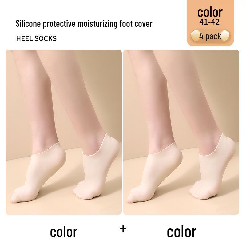 Silicone Moisturizing Foot Sleeve for Heel Crack Protection
