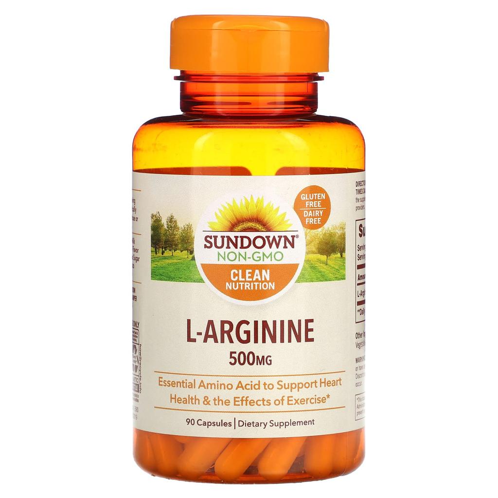 L-Arginine, 500Mg, 90 Capsules