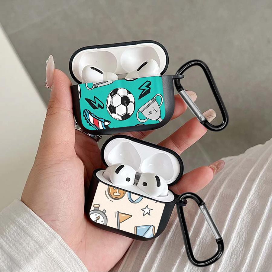 Чехол для наушников Чехол-крышка Для Airpods 2 3 4 Pro3 Pro Pro2 1 Футбольная Медаль