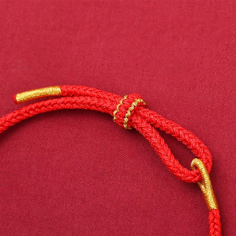 Blessing New Year Bracelet Chinese Style Red Rope Bracelet Vintage Horse Bead Bracelet Gift