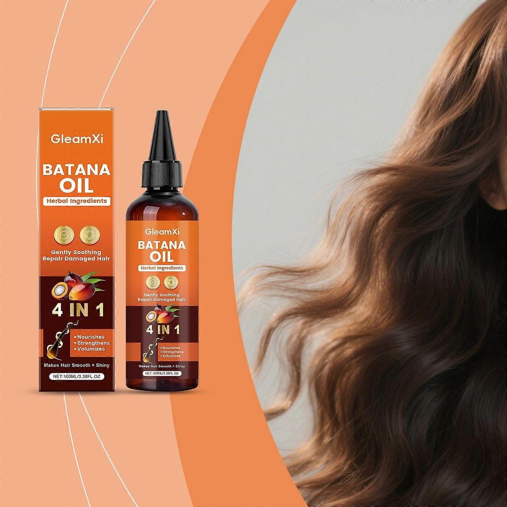 GleamXi Batana Hair Oil Provides Daily Care To Moisturize The Scalp, Keep It Light, Smooth And Plump, And Nourish The Hair