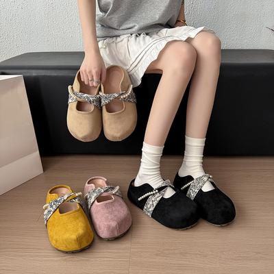 Балетки новый ретро темперамент элегантные увеличение внутренней высоты мелкий вырез Мэри Джейн крутые